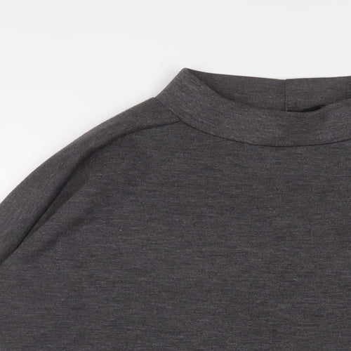New Look Womens Grey Polyester Pullover Sweatshirt Size 12 Pullover
