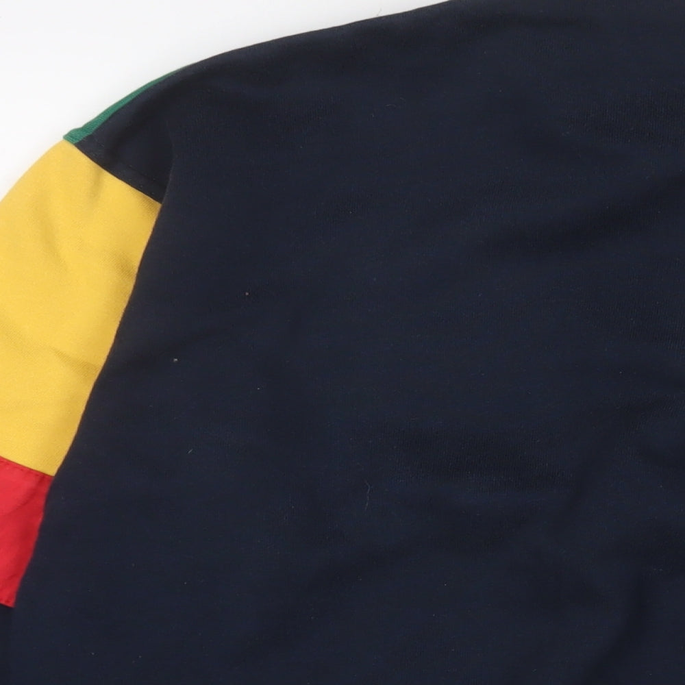 St Michael Mens Multicoloured Cotton Pullover Sweatshirt Size M - Vintage