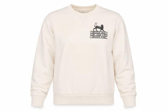 Front view of Tiger of Sweden women’s white cotton pullover sweatshirt, size S, pullover