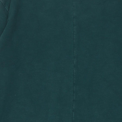 Seasalt Womens Green Cotton Jumper Dress Size 12 Boat Neck Pullover