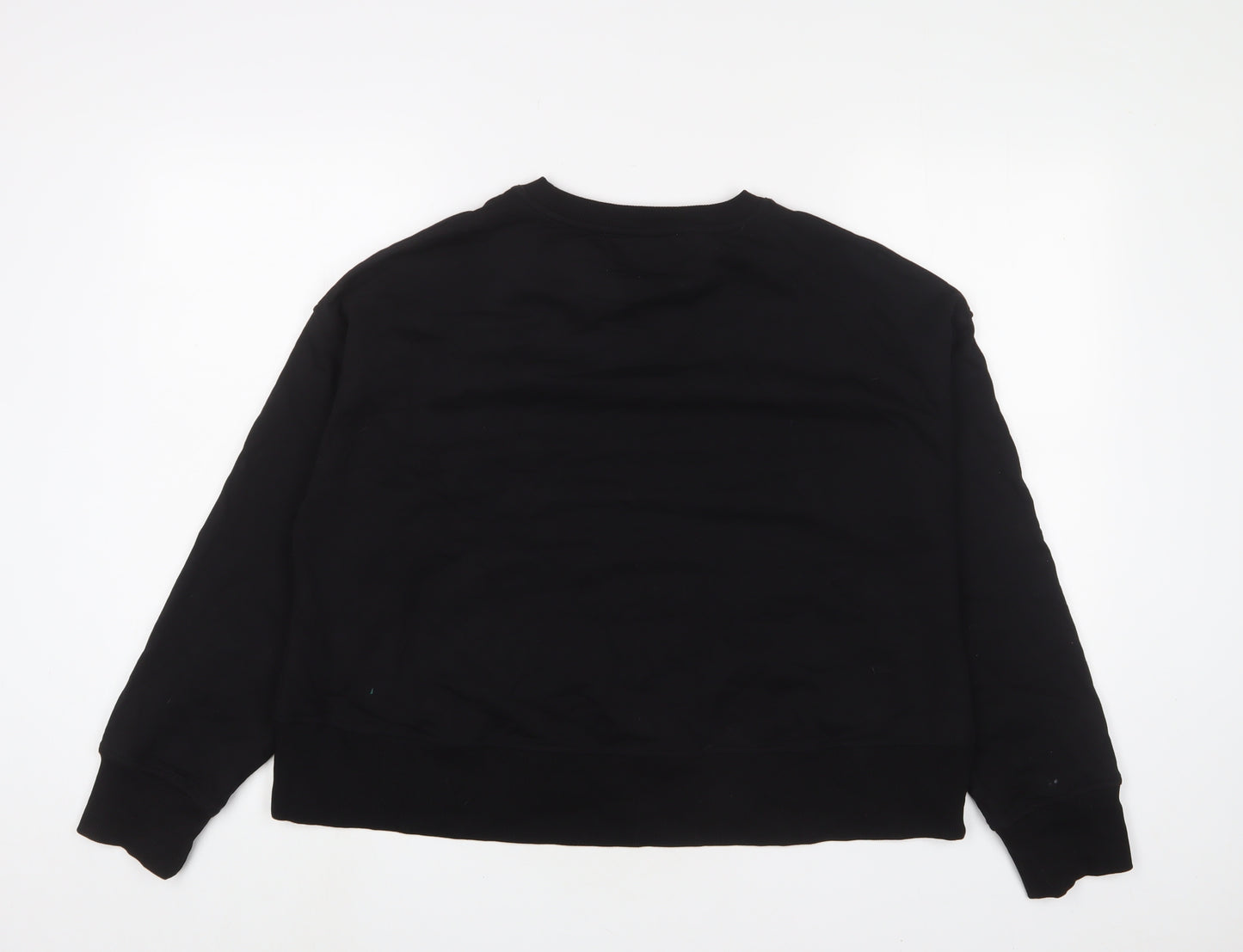 Carolyn Donnelly Womens Black Cotton Pullover Sweatshirt Size M Pullover