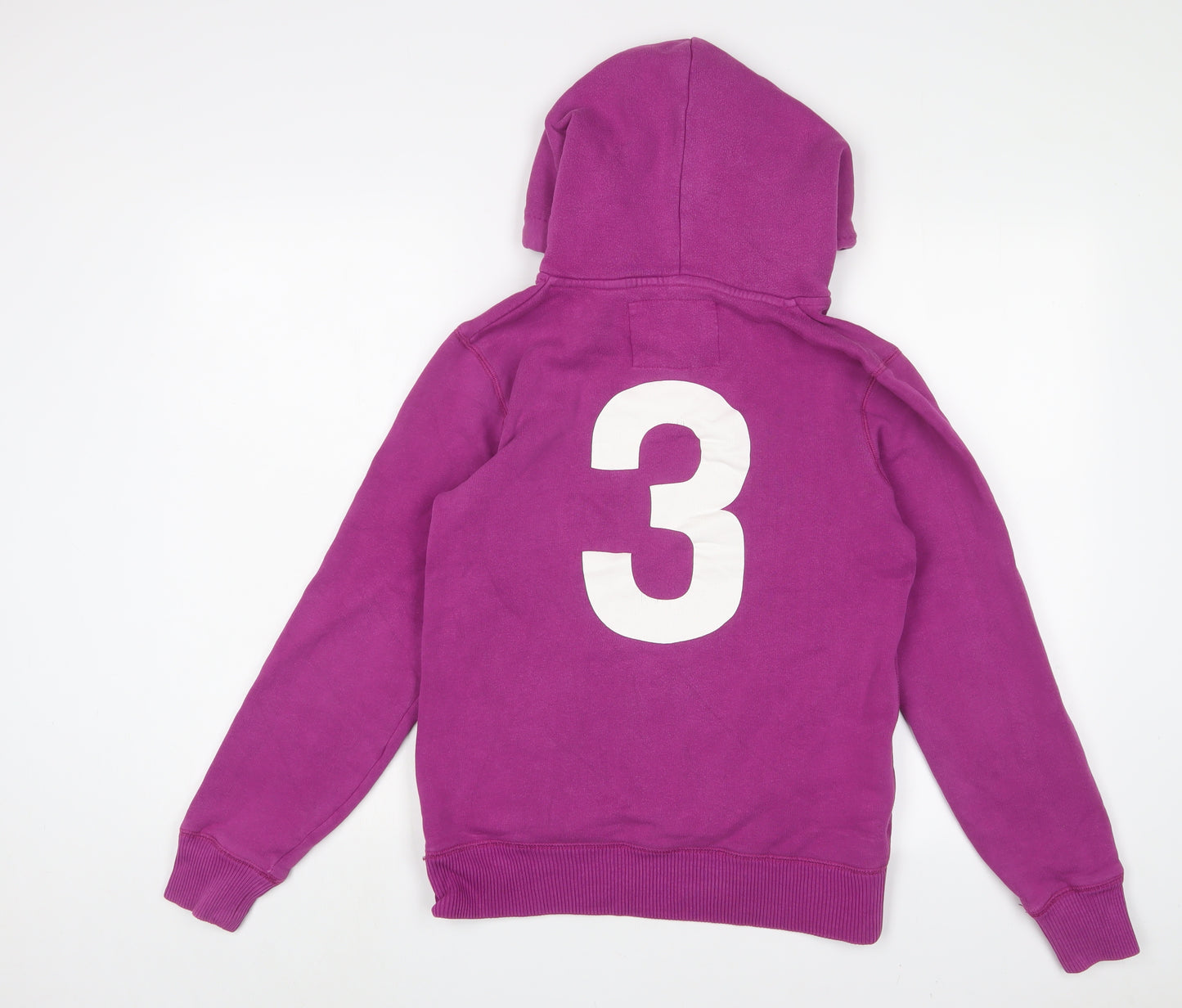 Jack Wills Womens Purple Cotton Pullover Hoodie Size 10 Pullover - Logo