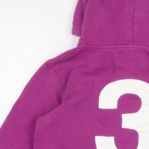 Jack Wills Womens Purple Cotton Pullover Hoodie Size 10 Pullover - Logo