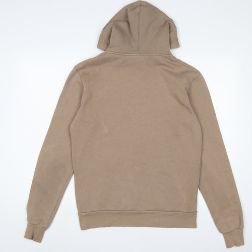 11 degrees Mens Brown Cotton Pullover Hoodie Size XS - Logo
