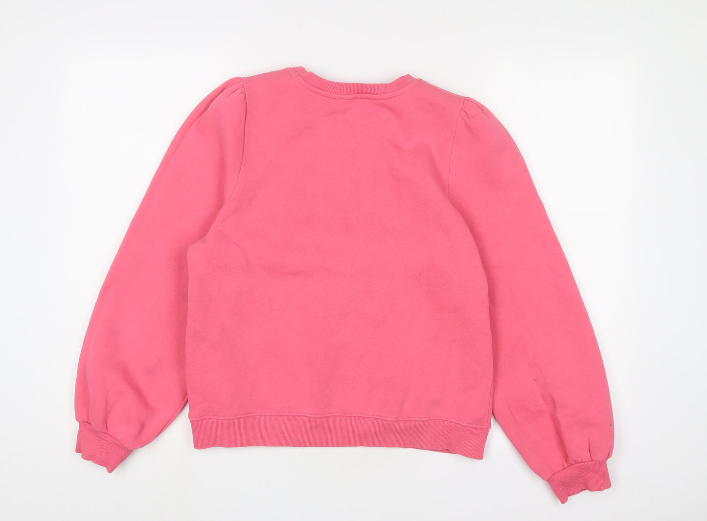 Mint Velvet Womens Pink Cotton Pullover Sweatshirt Size S Pullover