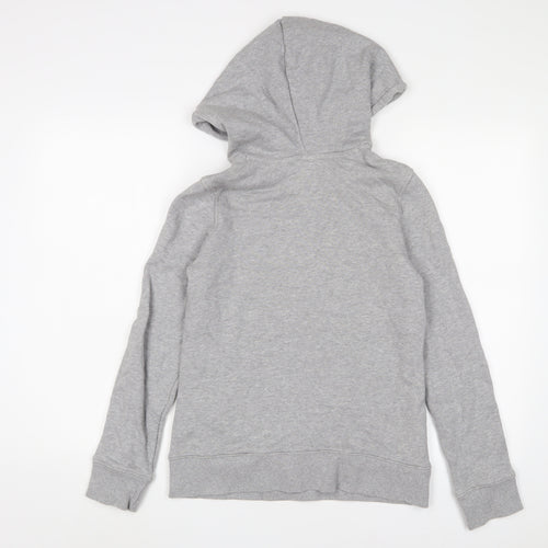 adidas Womens Grey Cotton Pullover Hoodie Size 6 Pullover - Logo