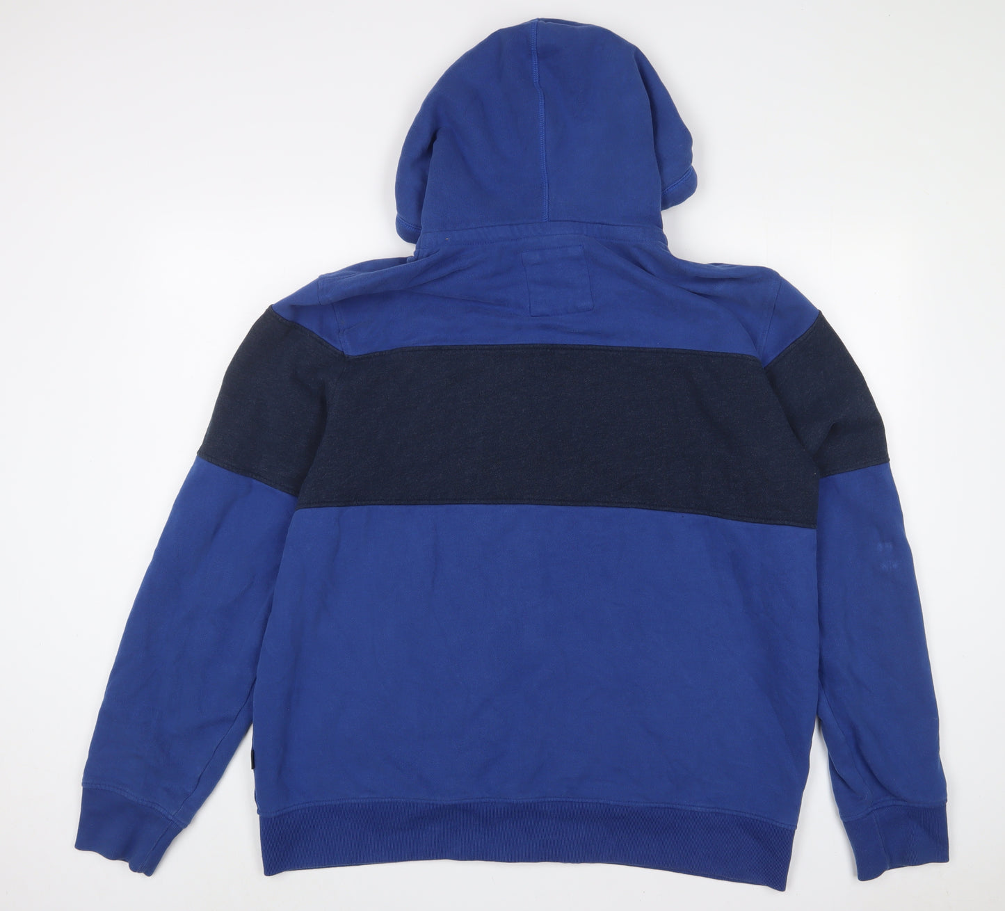 Fat Face Mens Blue Cotton Full Zip Hoodie Size 2XL
