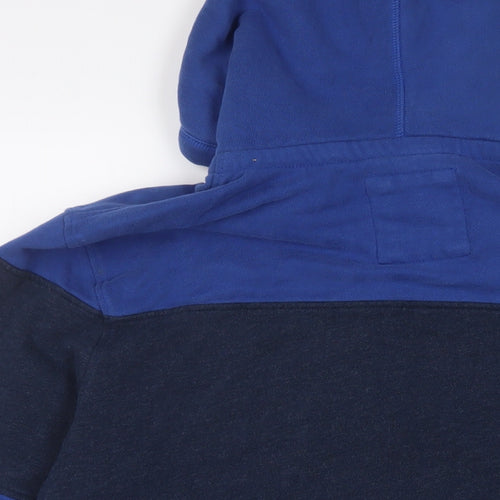 Fat Face Mens Blue Cotton Full Zip Hoodie Size 2XL