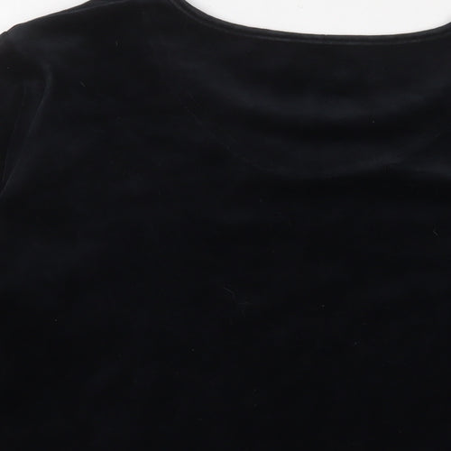 Hawkshead Womens Black Polyester Pullover Sweatshirt Size 20 Pullover