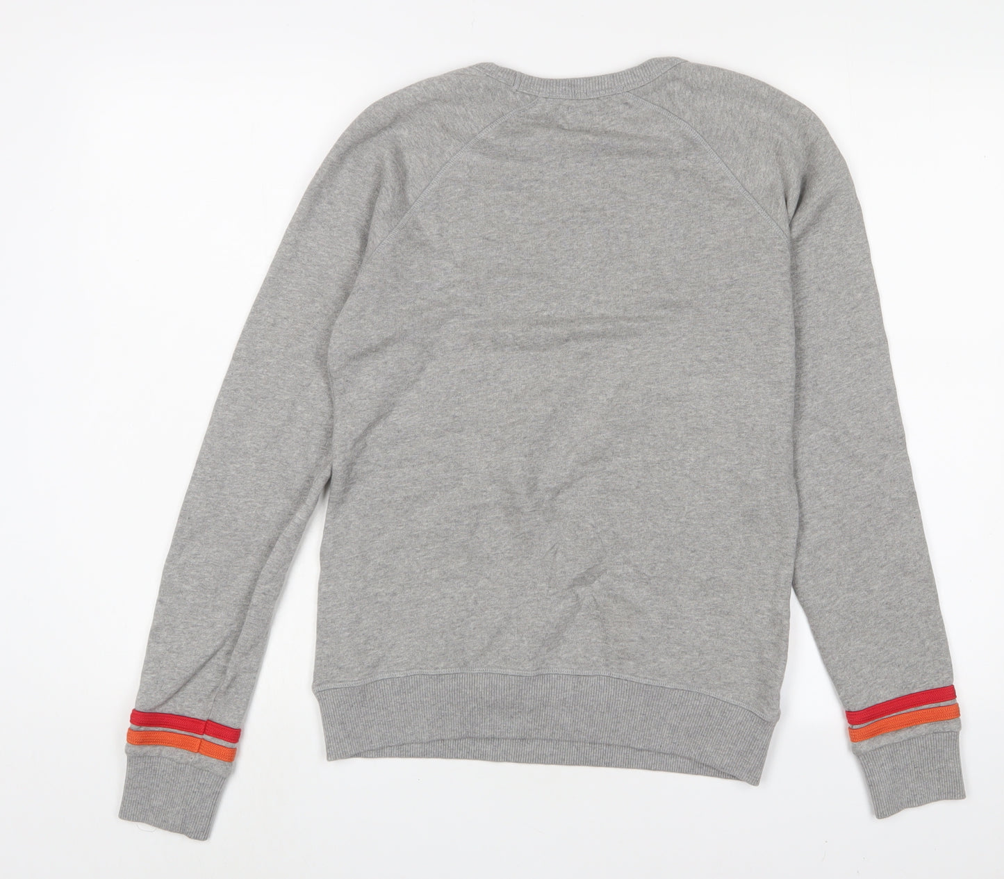 Howies Womens Grey Striped Cotton Pullover Sweatshirt Size S Pullover - Embroidered