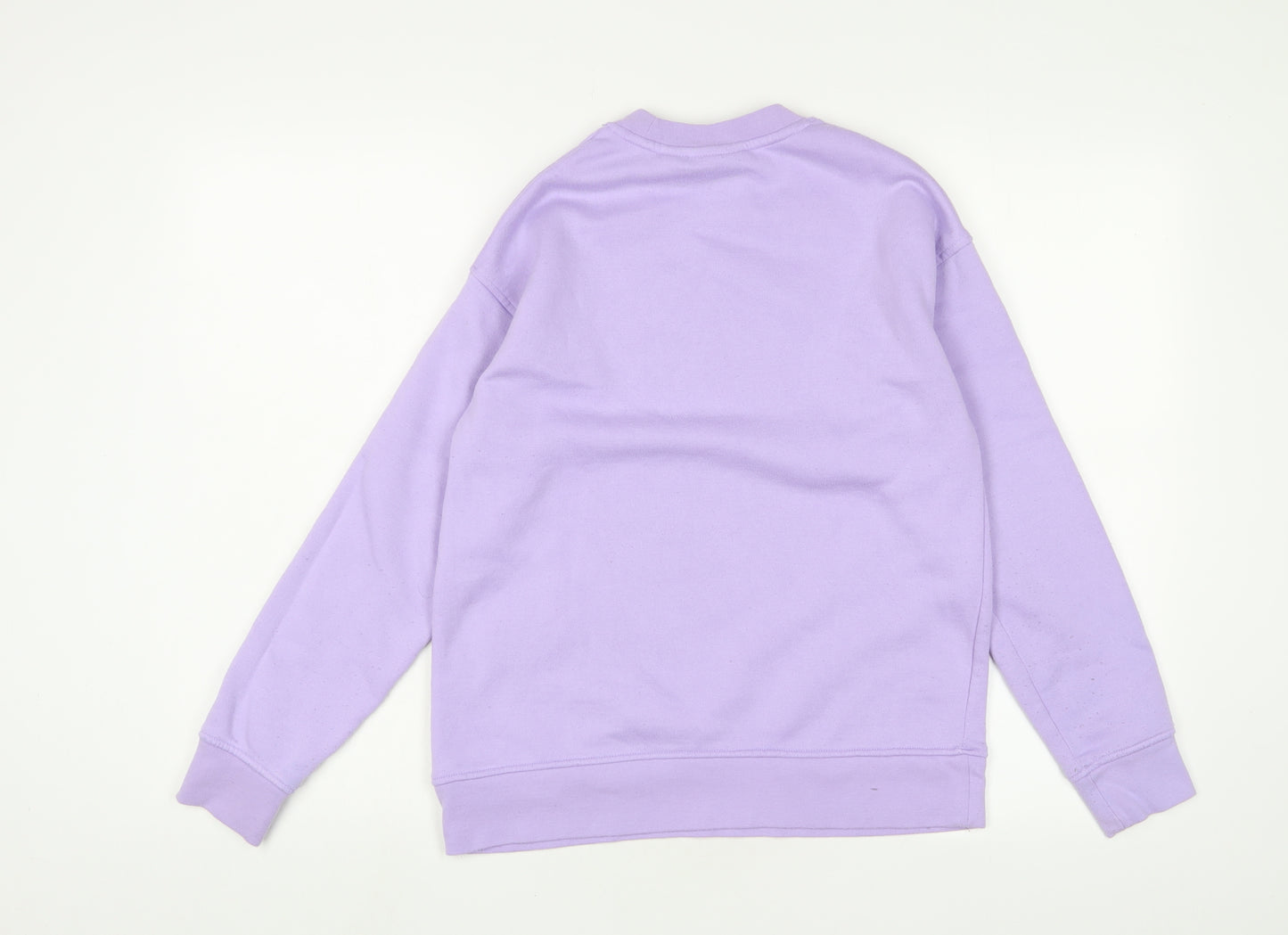 Looney Tunes Womens Purple Cotton Pullover Sweatshirt Size 2XS Pullover