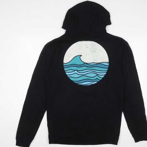 teemi Mens Black Cotton Pullover Hoodie Size L - Sealife