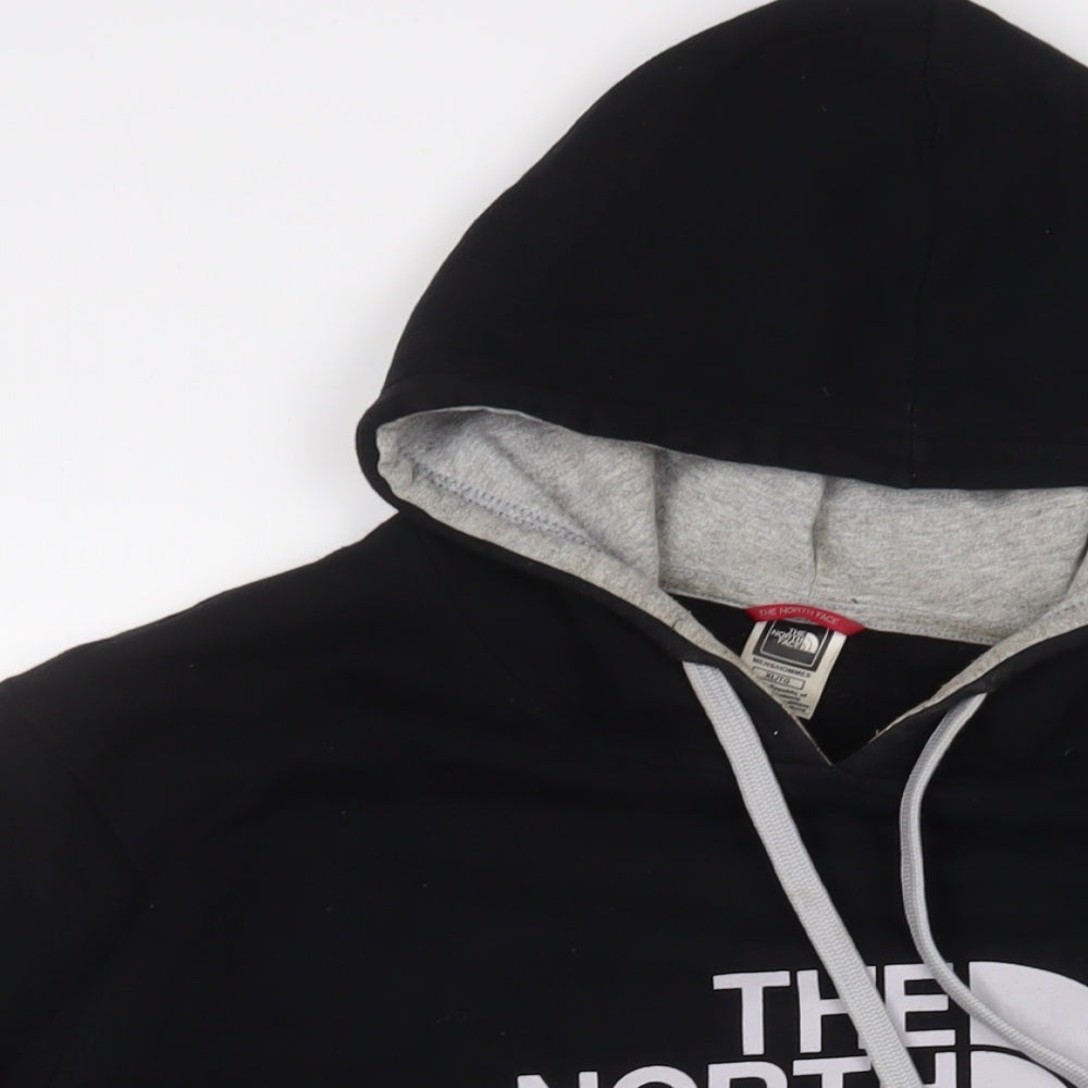 The North Face Mens Black Cotton Pullover Hoodie Size XL - Logo