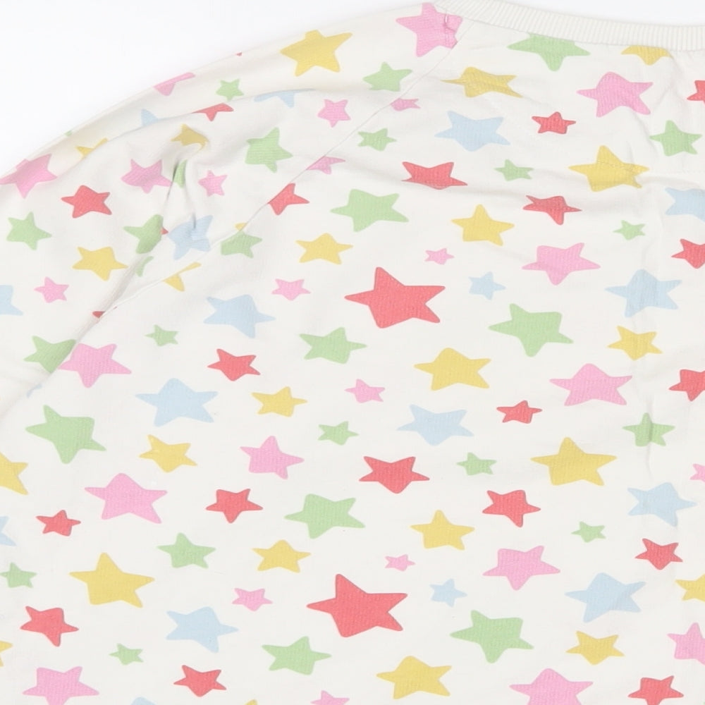 Cath Kidston Womens Multicoloured Geometric Cotton Pullover Sweatshirt Size L Pullover - Star Pattern