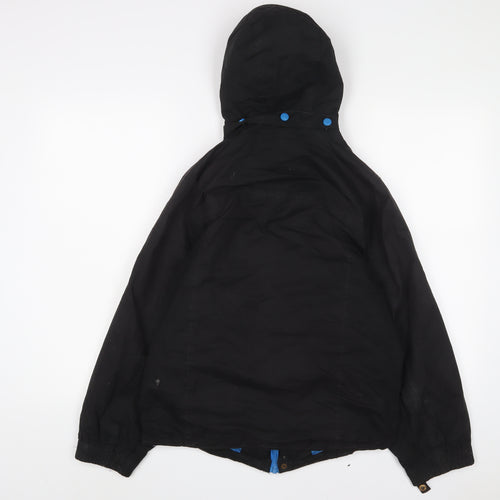 Trespass Boys Black Basic Coat Coat Size 11-12 Years Zip - Logo, Embroidered
