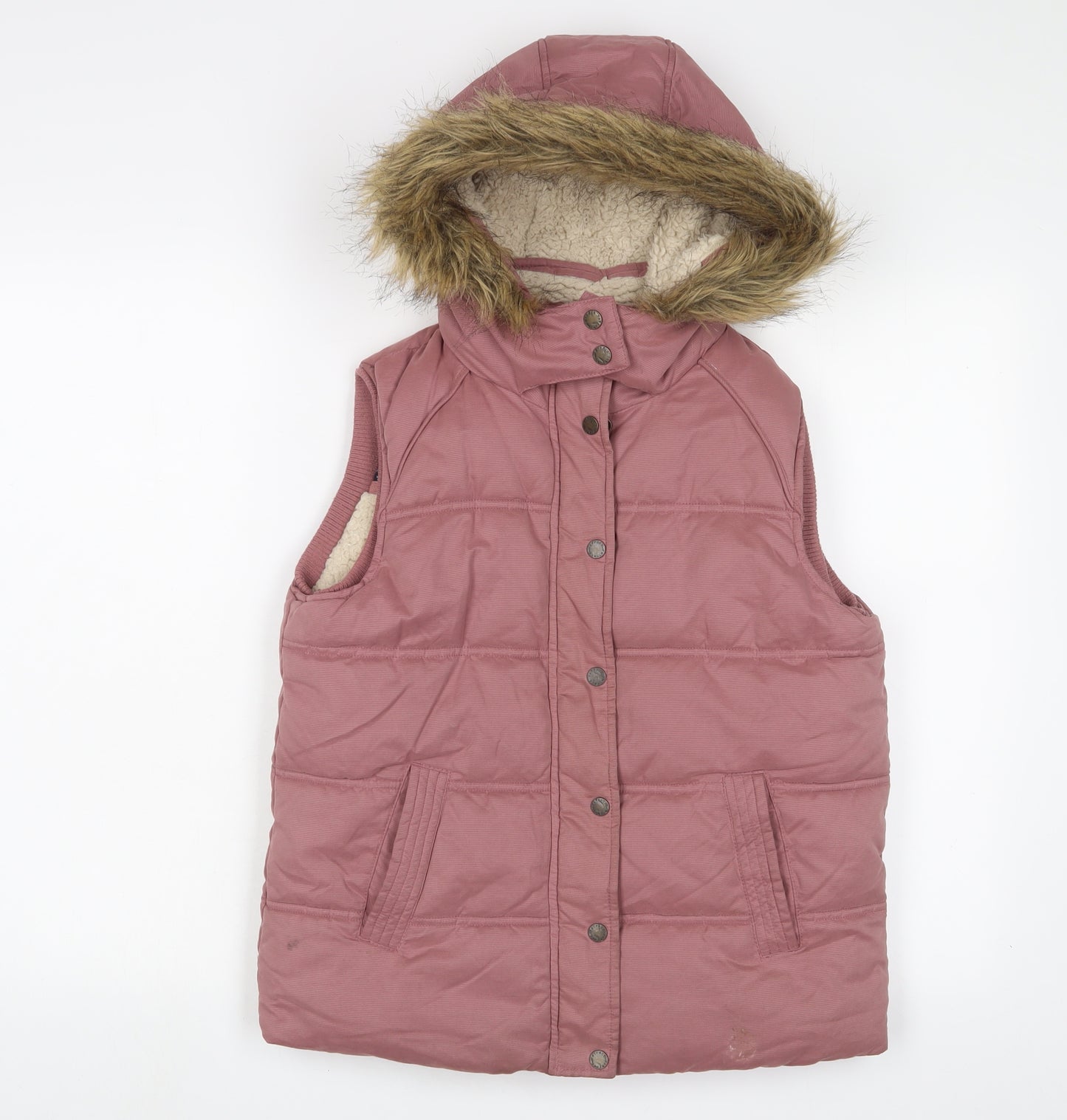 Fat Face Girls Pink Gilet Jacket Size 12-13 Years Zip