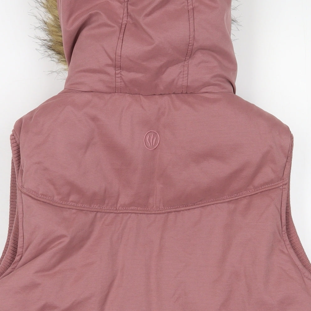 Fat Face Girls Pink Gilet Jacket Size 12-13 Years Zip