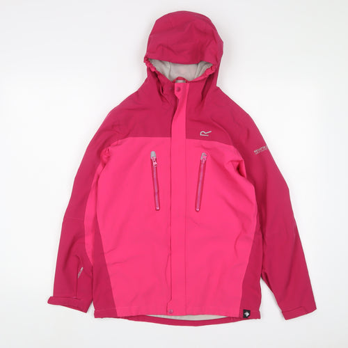 Regatta Girls Pink Jacket Coat Size 11-12 Years Zip - Logo