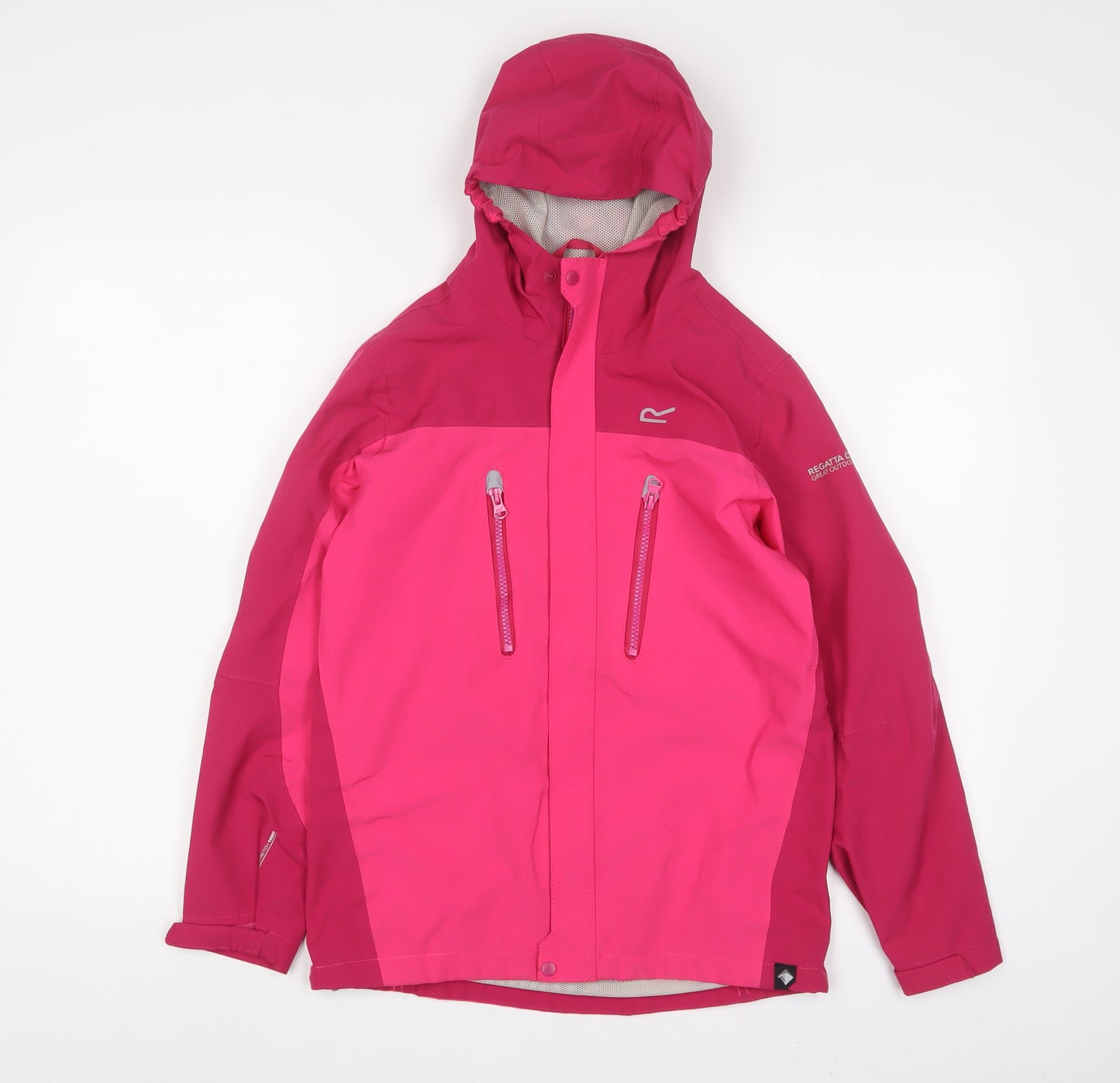 Regatta Girls Pink Jacket Coat Size 11-12 Years Zip - Logo