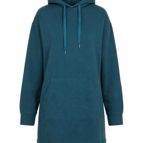 Civico Womens Blue Cotton Jumper Dress Size S Crew Neck Pullover