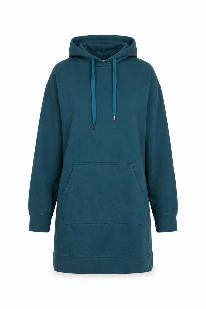 Civico Womens Blue Cotton Jumper Dress Size S Crew Neck Pullover