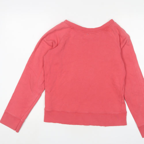 Ted Baker Womens Pink Cotton Pullover Sweatshirt Size M Pullover - Embroidered