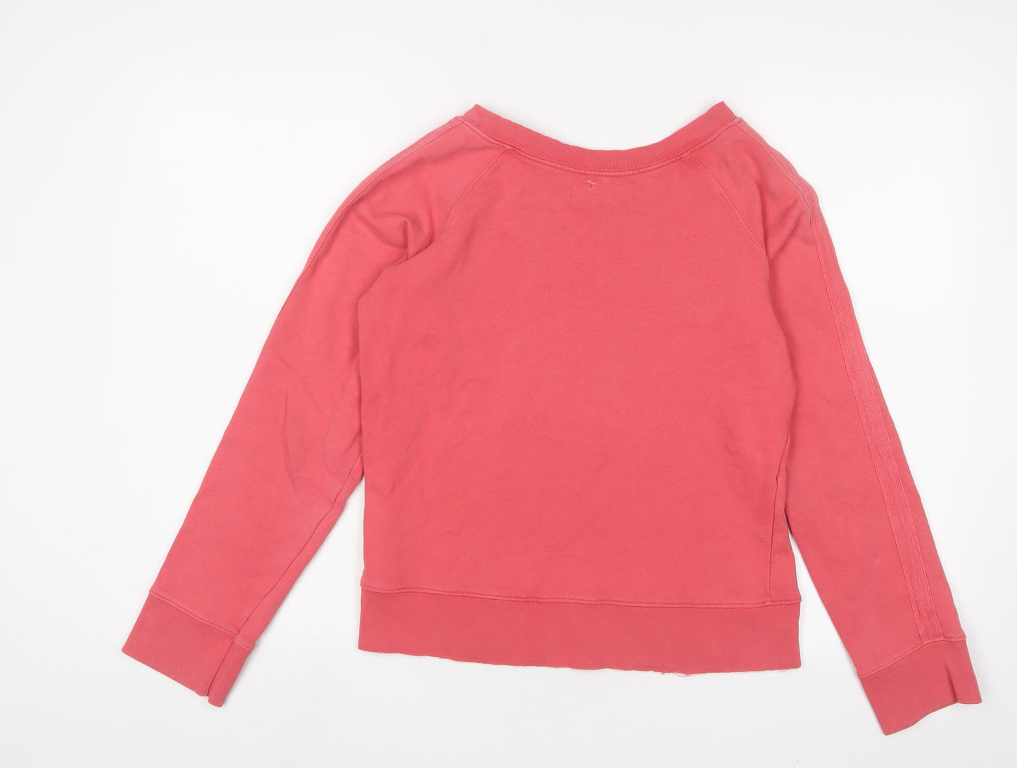 Ted Baker Womens Pink Cotton Pullover Sweatshirt Size M Pullover - Embroidered