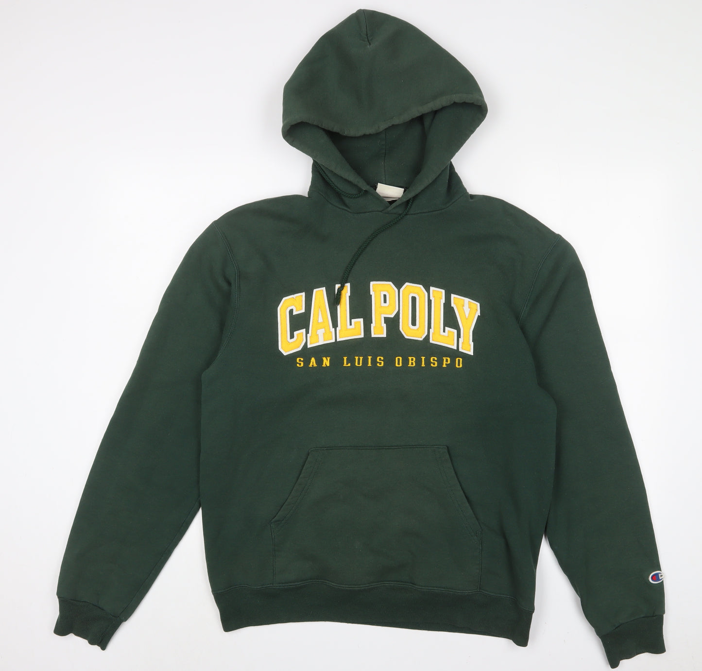 Champion Womens Green Cotton Pullover Hoodie Size M Pullover - Calpoly