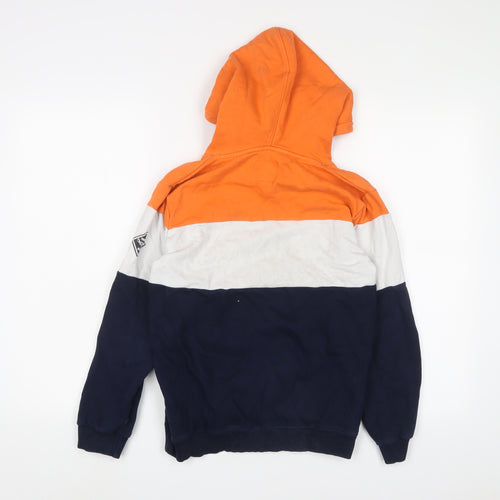Threadbare Boys Multicoloured Striped Cotton Pullover Hoodie Size 11-12 Years Pullover - Virtual