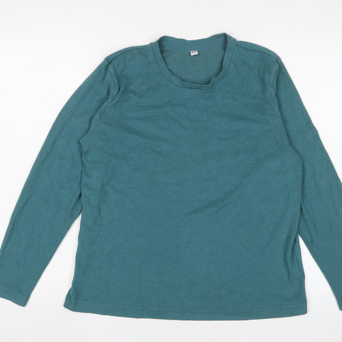 Uniqlo Womens Blue Viscose Pullover Sweatshirt Size L Pullover