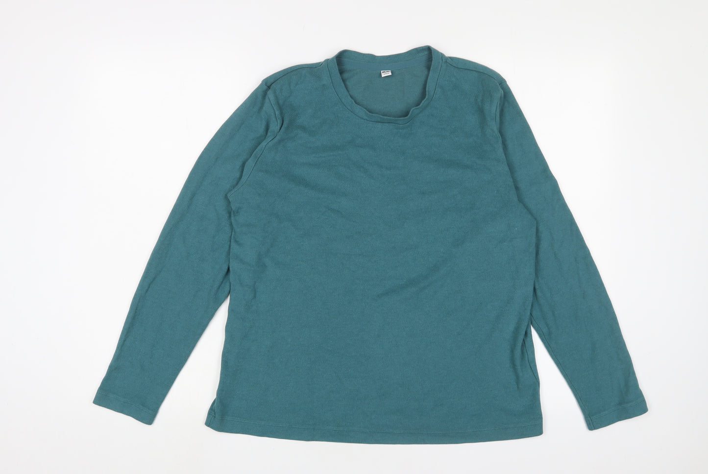 Uniqlo Womens Blue Viscose Pullover Sweatshirt Size L Pullover