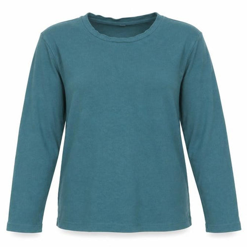 Uniqlo Womens Blue Viscose Pullover Sweatshirt Size L Pullover