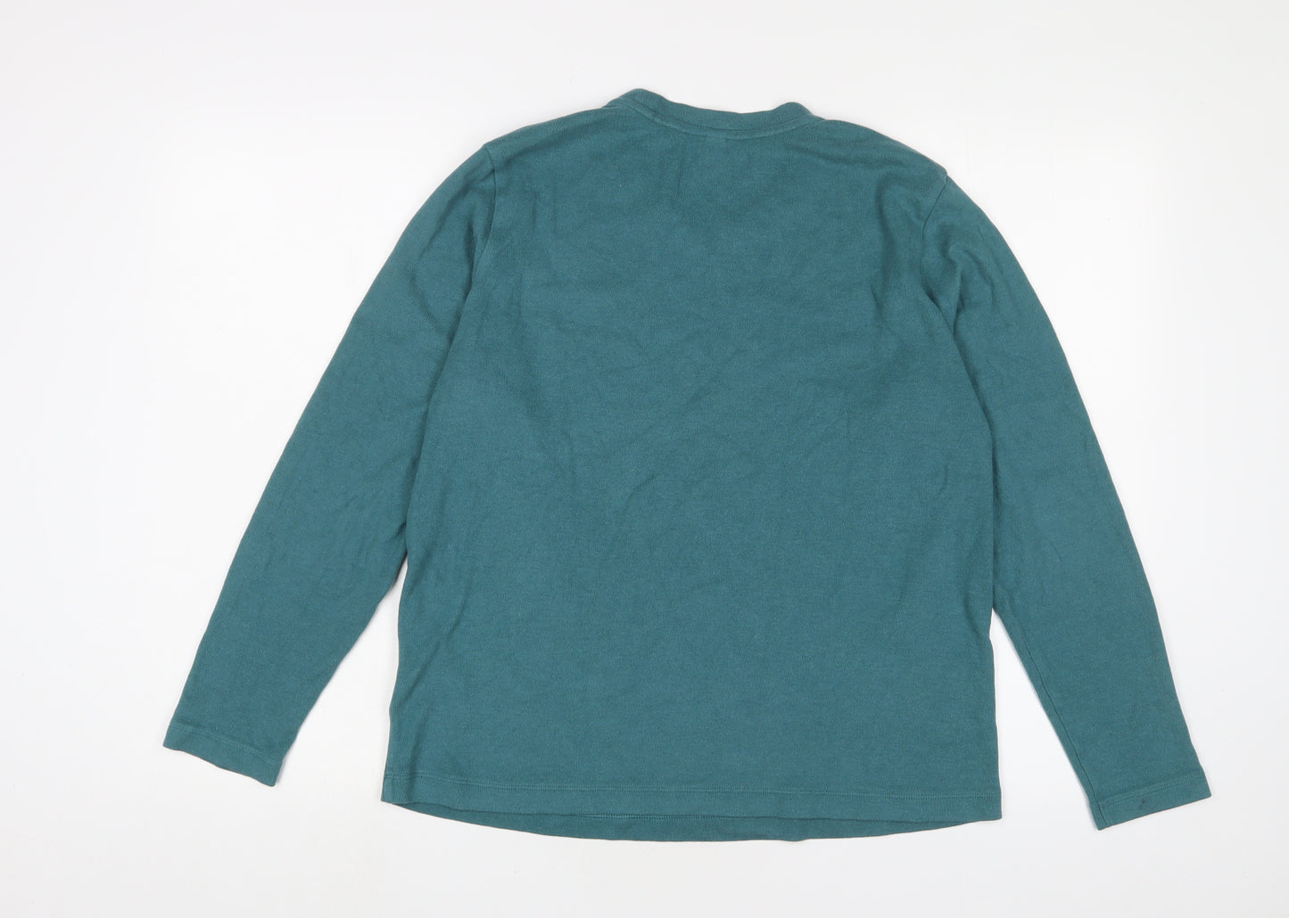 Uniqlo Womens Blue Viscose Pullover Sweatshirt Size L Pullover