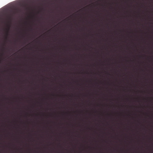 GOODMOVE Womens Purple Cotton Pullover Sweatshirt Size 14 Pullover