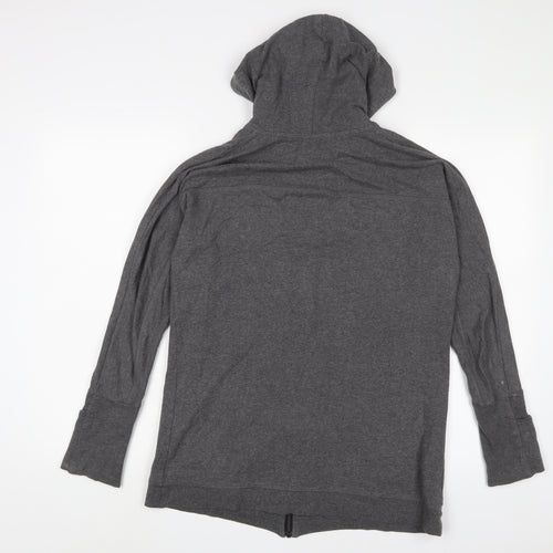 mamas & papas Womens Grey Camel Full Zip Hoodie Size 10 Zip