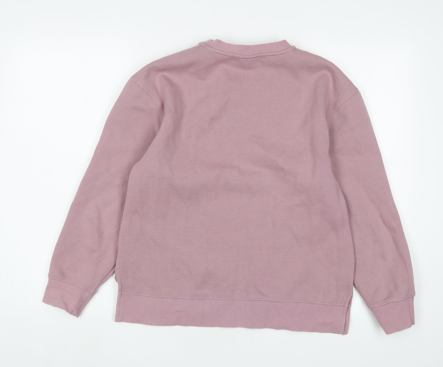 Topshop Womens Pink Cotton Pullover Sweatshirt Size XS Pullover