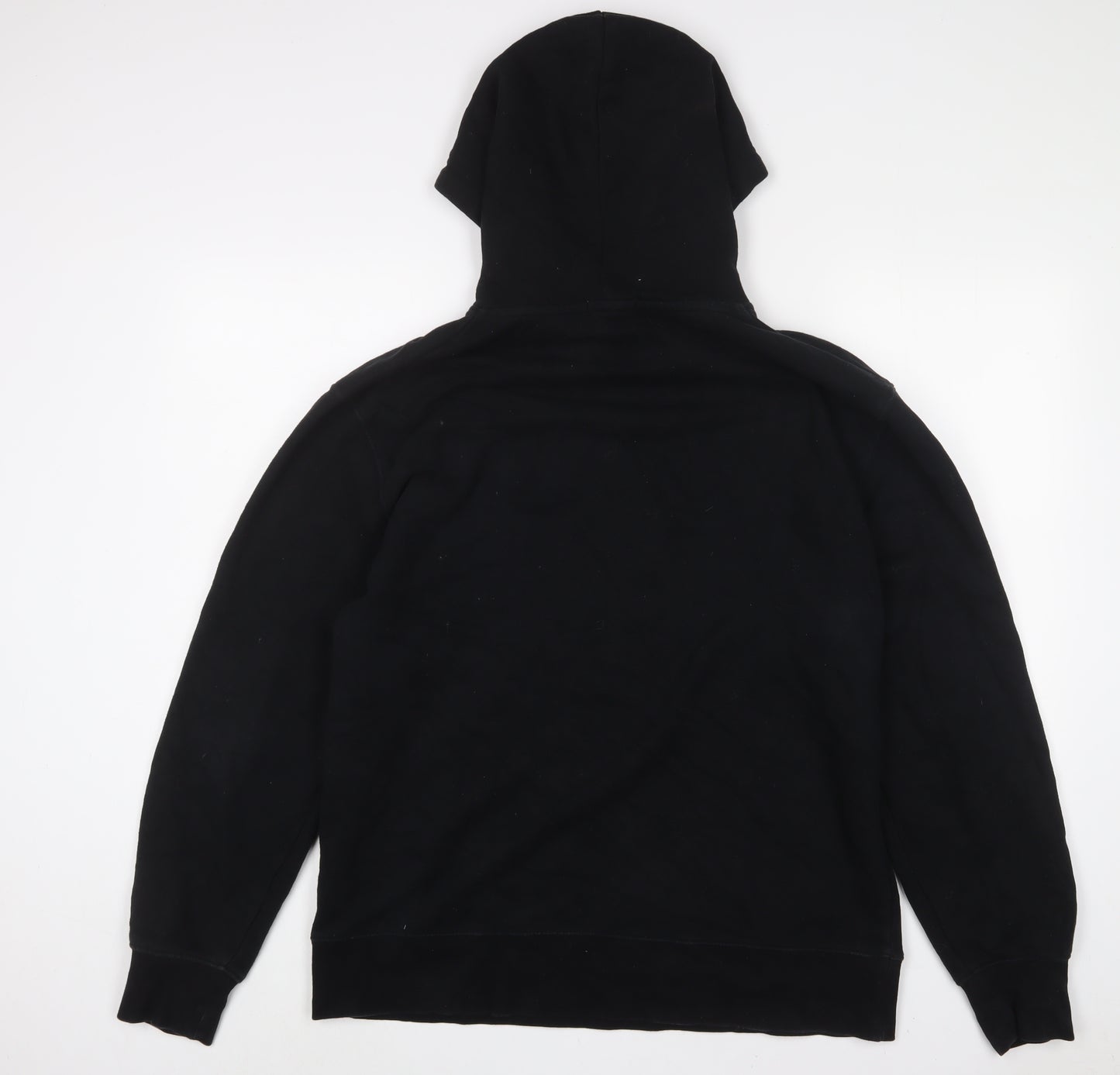 Topman Womens Black Cotton Pullover Hoodie Size L Pullover