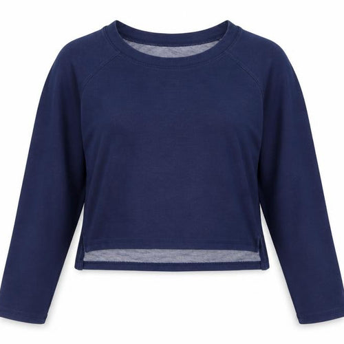 Forever 21 Womens Blue Cotton Pullover Sweatshirt Size L Pullover