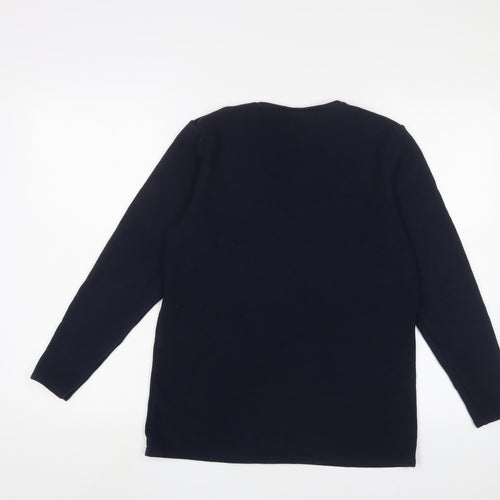 Marks and Spencer Womens Blue Acrylic Pullover Sweatshirt Size 20 Pullover - Thermal