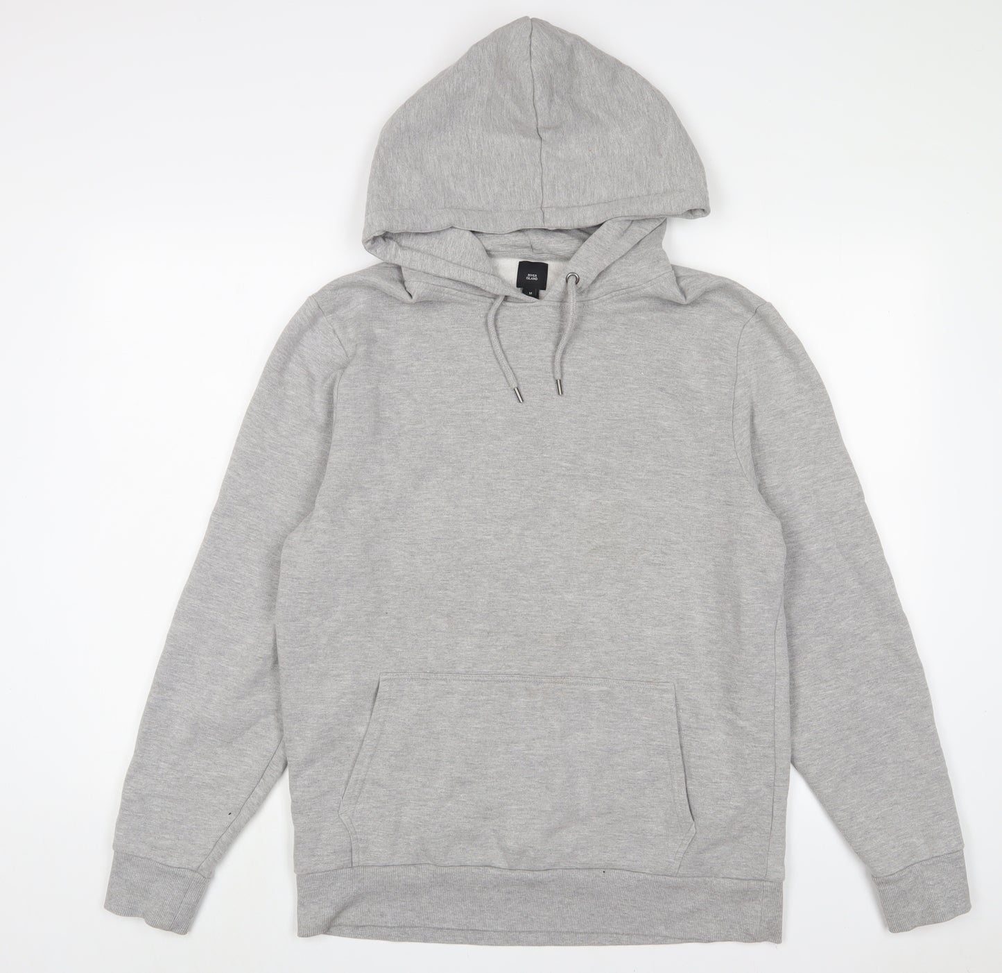 Ralph Lauren Mens Grey Cotton Pullover Hoodie Size M