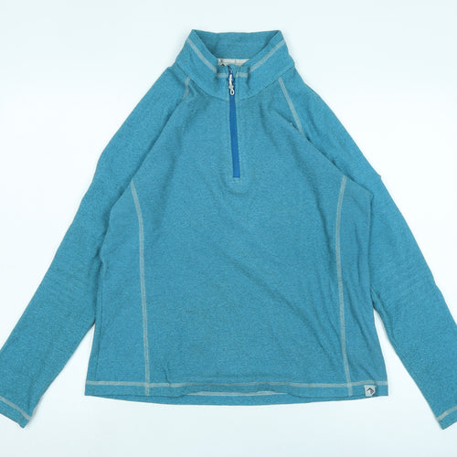 Regatta Womens Blue Polyester Pullover Sweatshirt Size 12 - Logo
