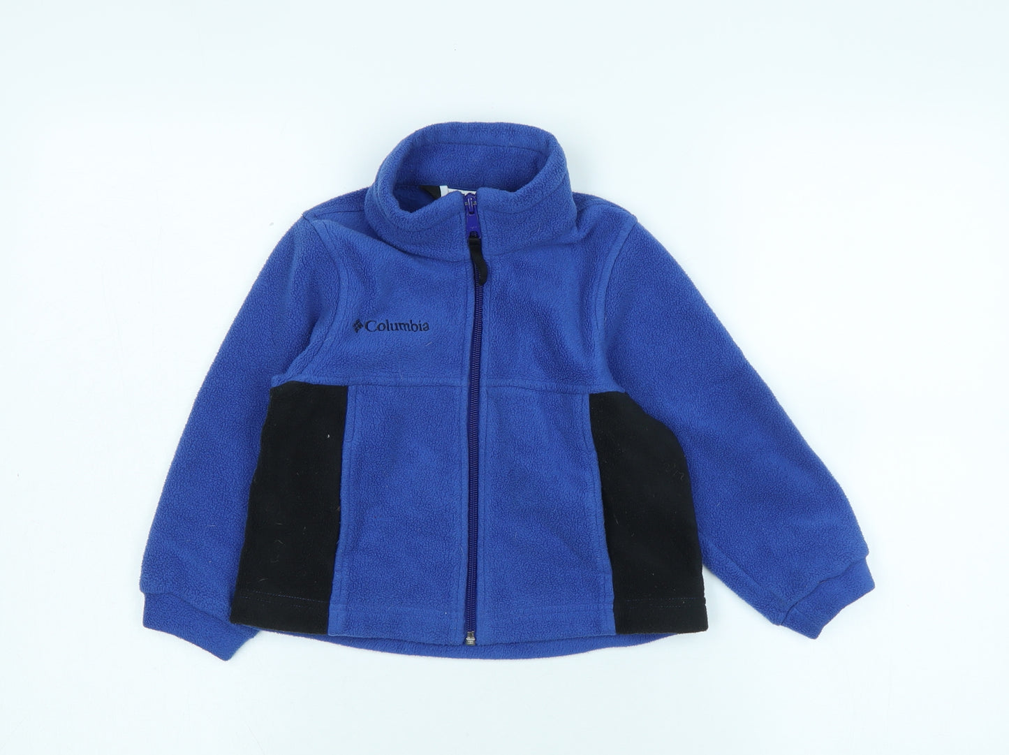 Columbia Boys Blue Jacket Size 3-4 Years Zip - Logo