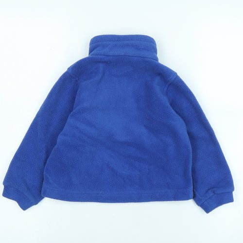 Columbia Boys Blue Jacket Size 3-4 Years Zip - Logo