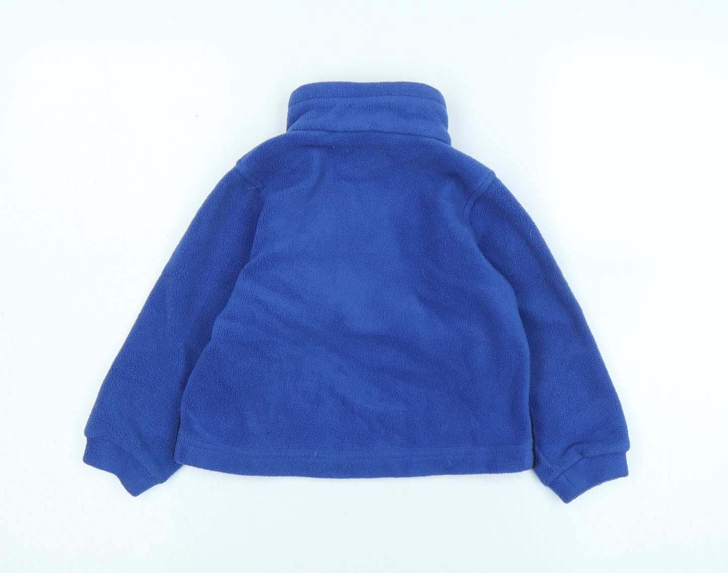 Columbia Boys Blue Jacket Size 3-4 Years Zip - Logo