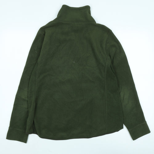 Old Navy Womens Green Jacket Size M Zip - Logo