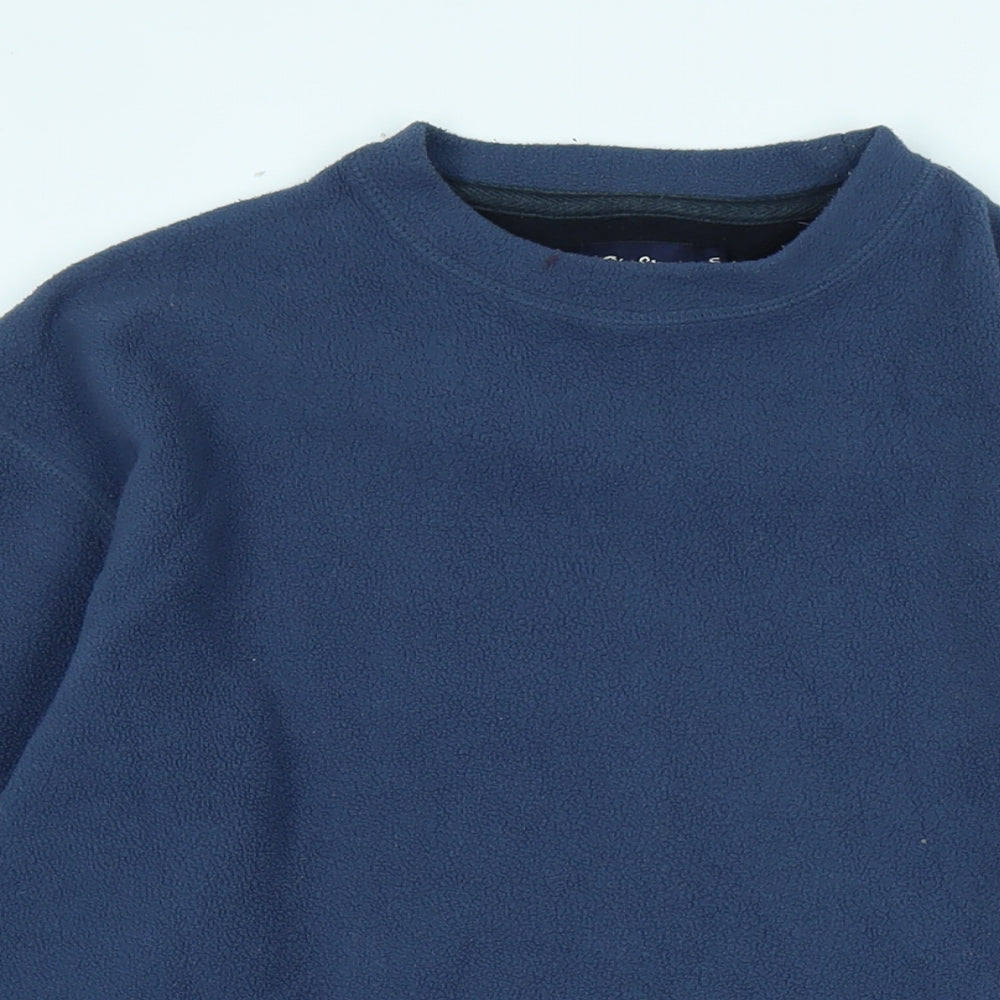 Peter Storm Mens Blue Polyester Pullover Sweatshirt Size S - Logo