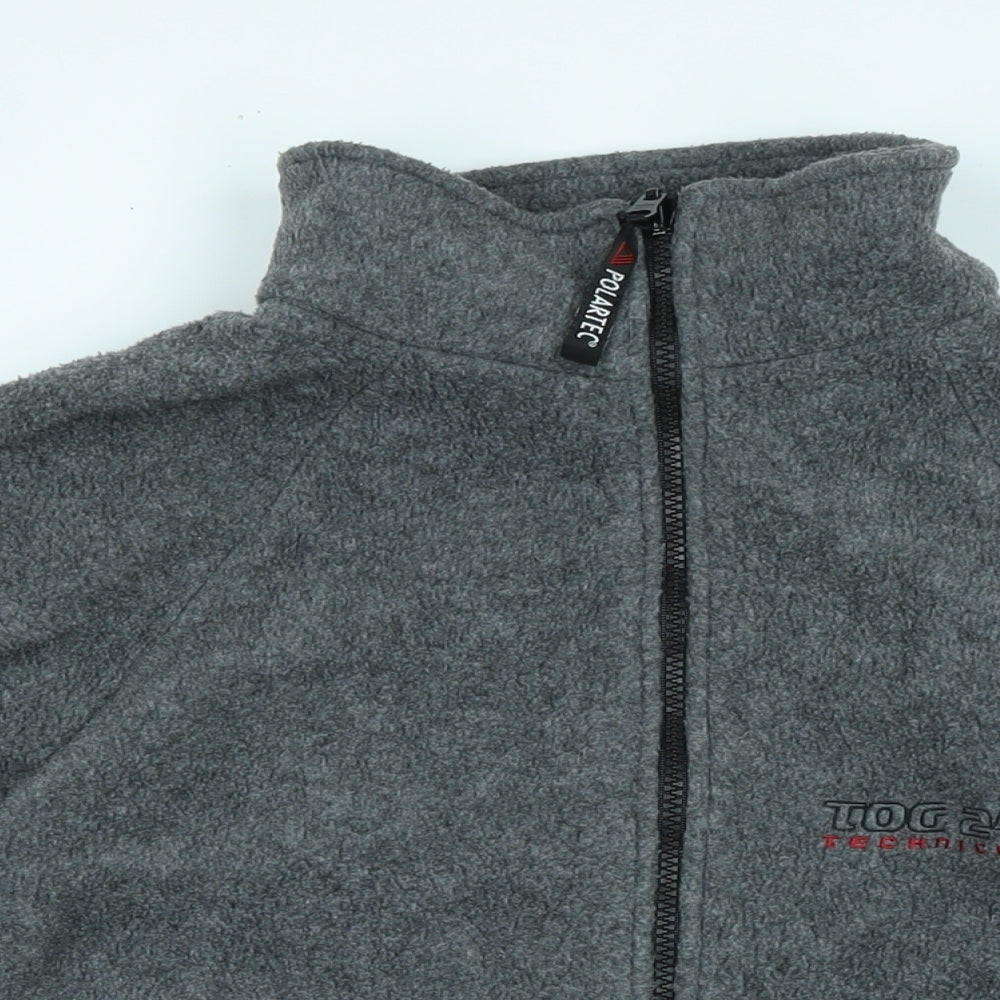 TOG24 Mens Grey Jacket Size S Zip - Logo