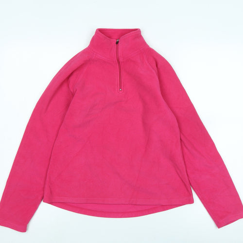 Champion Womens Pink Polyester Pullover Sweatshirt Size S - Logo