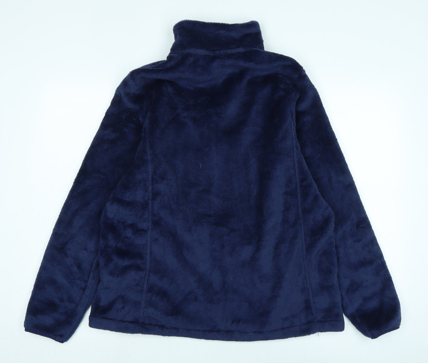 Lands' End Womens Blue Jacket Size L Zip - Logo