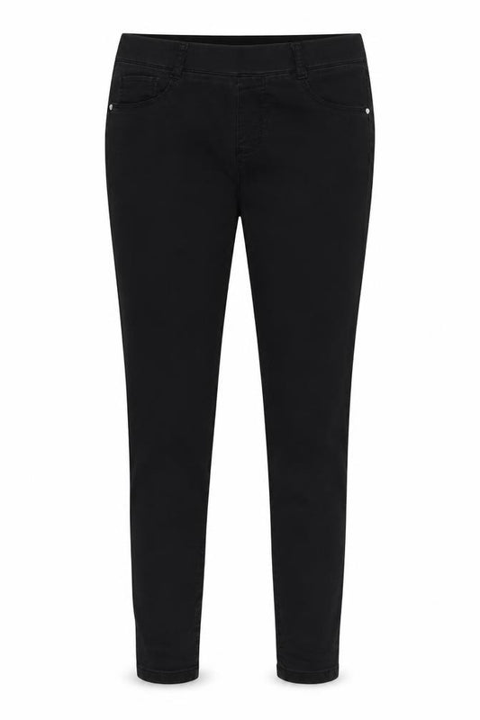 Front view of Dorothy Perkins women’s grey cotton jegging jeans, size UK 10, 27-inch leg regular zip